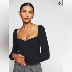 Reformation Reign Smocked Top